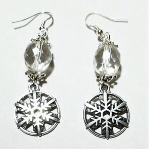 Crystal Snowflake Earrings